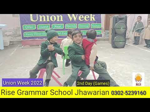 Musical chair game 2nd day of union week || Rise Grammar School Jhawarian #viral #video #schools