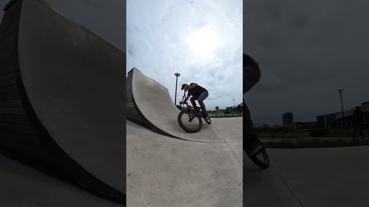 Almost fell with a 360 nose bonk on my BMX