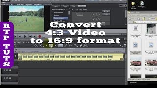 Magix Movie Edit Pro 2013 How to Convert a 4:3 Movie into a 16:9 with no black borders.