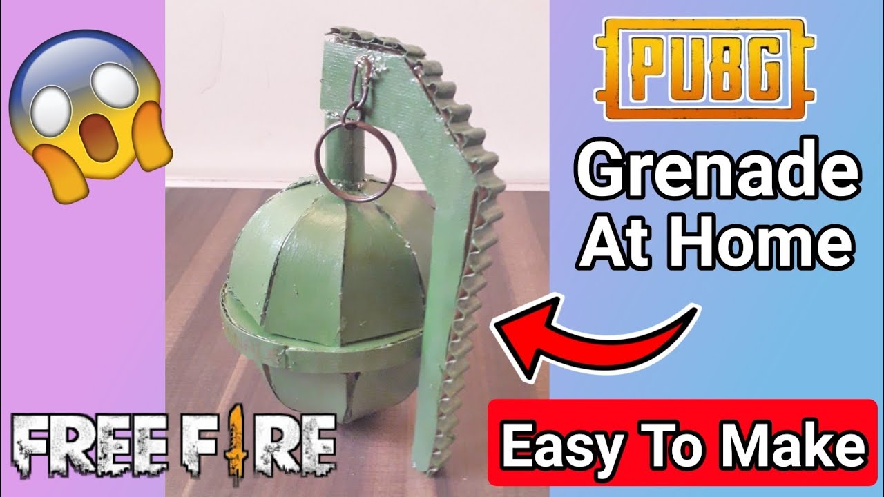 How To Make PUBG Grenade With Cardboard | Homemade Grenade | Easy To Make |