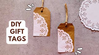 🤎 DIY 2 Gift Tag Ideas for Christmas Gift Bag | Easy Gift Tag Idea from Scratch 