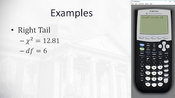 Finding P-Values for the Chi-Squared Distribution on the TI83/84