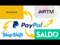 5 plataformas para cambiar saldo de PAYPAL por USDT