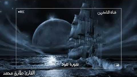 القارئ طارق محمد تلاوة خاشعة وَهِيَ تَجري بِهِم في مَوجٍ كَالجِبالِ وَنادى نوحٌ ابنَهُ