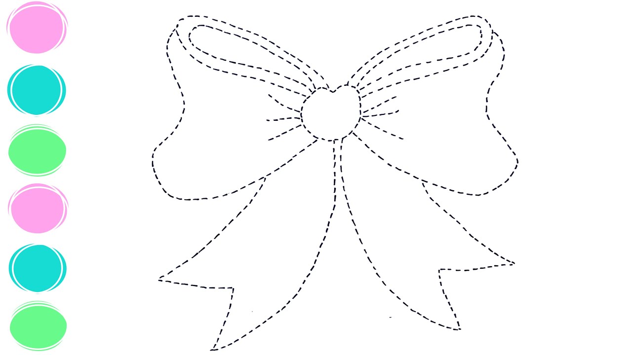 How to draw and color ribbon/drawing and coloring ribbon for kids ...