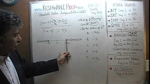 Absolute Value Inequalities 11/15, Day 161, Basic Math for GRE, GMAT, TEAS, SAT, ACT Prep Tutor