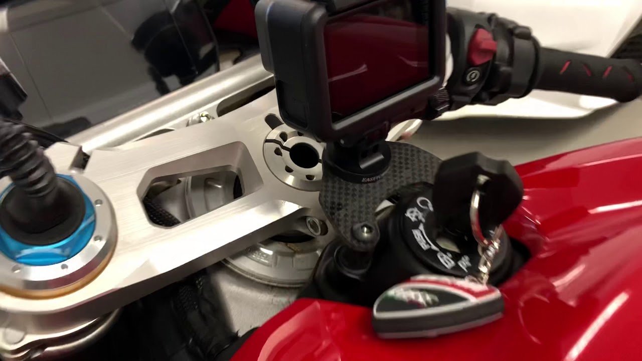2018 DUCATI panigale V4 carbon fiber GoPro mount YouTube