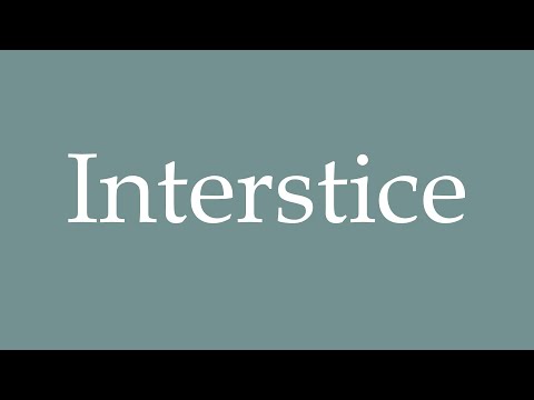 How to Pronounce ''Interstice'' Correctly in French