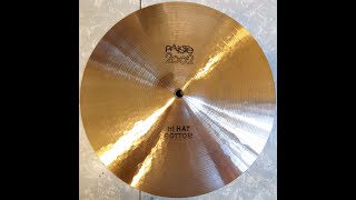 Paiste 2002 13 med Hi hat bottom 835g with Paiste Stambul 13 heavy 830g