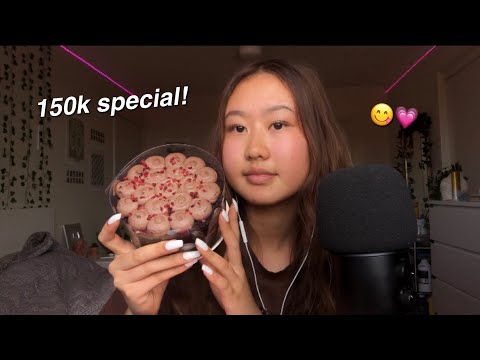 ASMR answering your assumptions + eating cake ❤️❤️