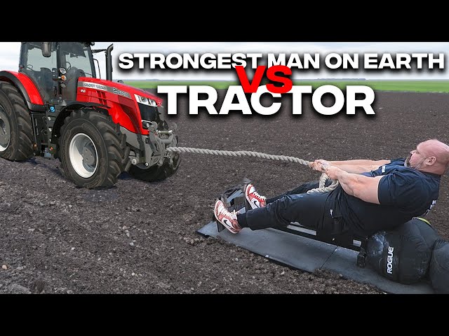 STRONGEST MAN ON EARTH VS TRACTOR! | SMOE EVENT TESTING class=