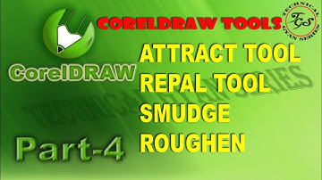 CorelDRAW X8Tools || Attract, Repel, Smudge, Roughen||CorelDRAW X8 हिंदी मैं सीखें ||Pavan Chaudhary
