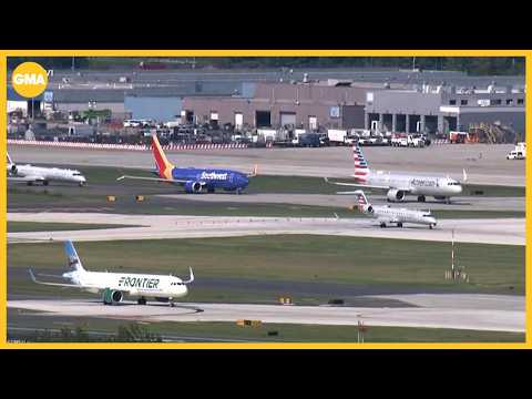Major airports across East Coast shut down for hours