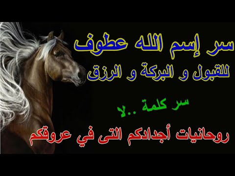 روحانيات و أسرار اسم الله العطوف و سر بركة اجدادكم التى تجري في عروقكم و طاقة كلمة لا روحانيا