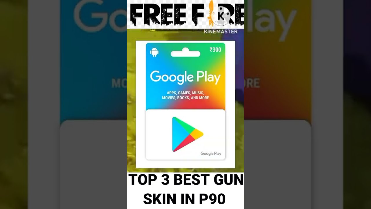 free fire max  top 3 best gun skin in p90