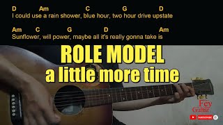 ROLE MODEL - a little more time Guitar Chords cover