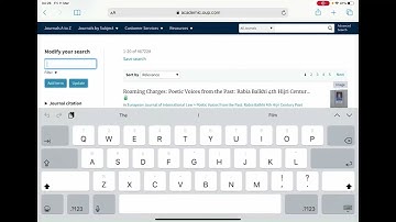 Oxford Academic Journals - How To Navigate And Search For Journals
