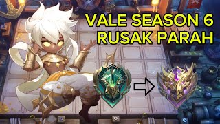 COMMANDER VALE RUSAK PARAH | CARA PUSH RANK GAMPANG SEASON 6 MCGG | #magicchessgogo #mcgg