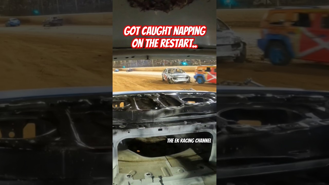 hesitation is not a good thing in a derby. especially on the restart 