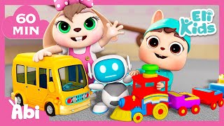 MEGA Toy Fun | Train, Bus, Robot Toys + More | Eli Kids Songs & Nursery Rhymes