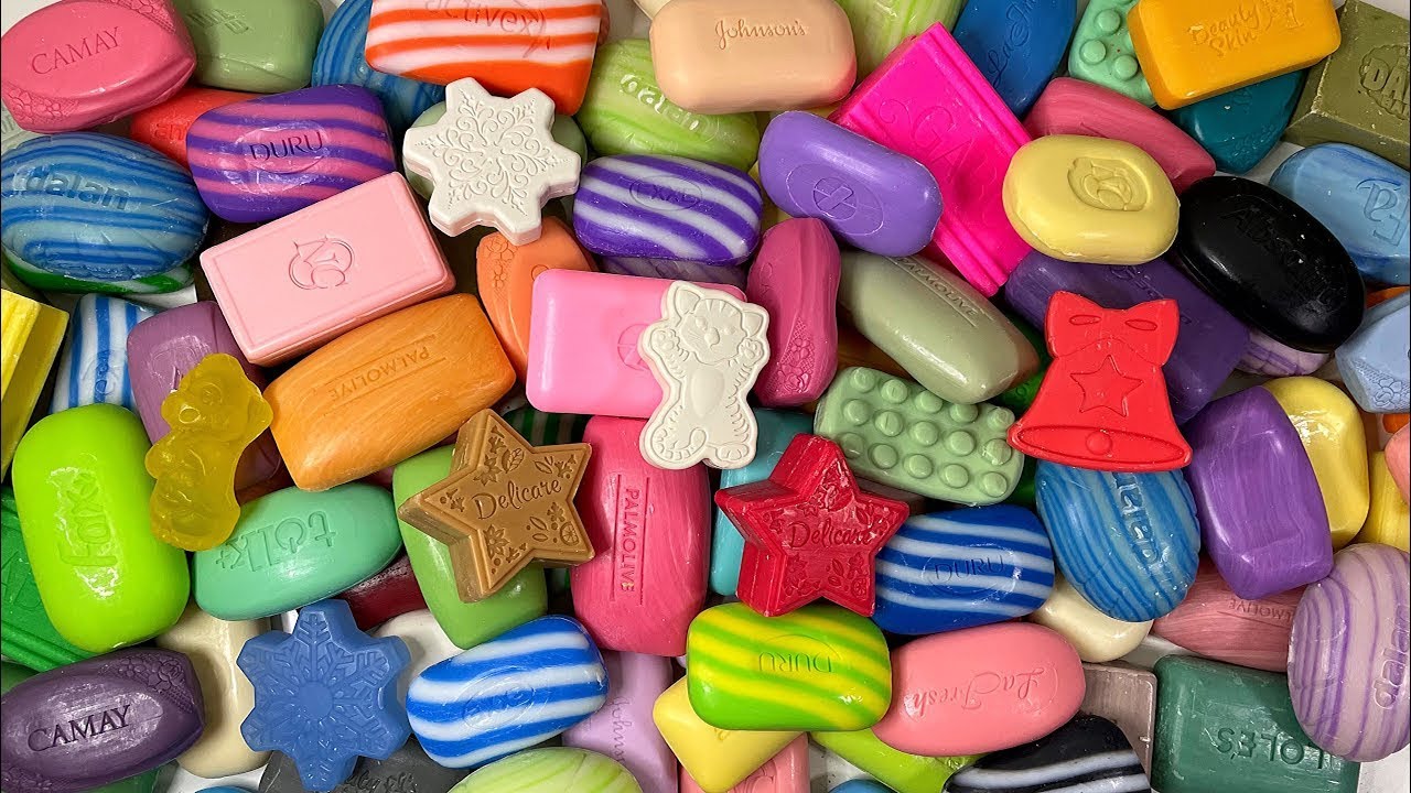 Relaxing Soap Carving ASMR. Satisfying Soap Cutting 💜 Clay cracking 💜 Help you sleep 😴