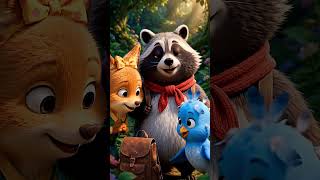 The Little Panda Helps a Bird! | Cute Animal Cartoon 🥰🌳#shorts #kids