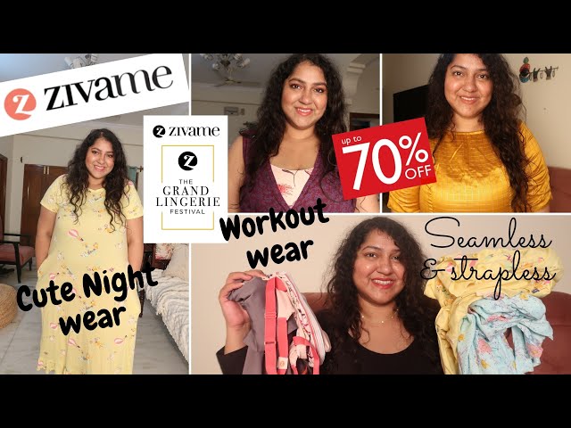 Zivame Sale Haul : Cute Nightwear, Workout wear, Strapless & seamless Bra  for Curvy Girls