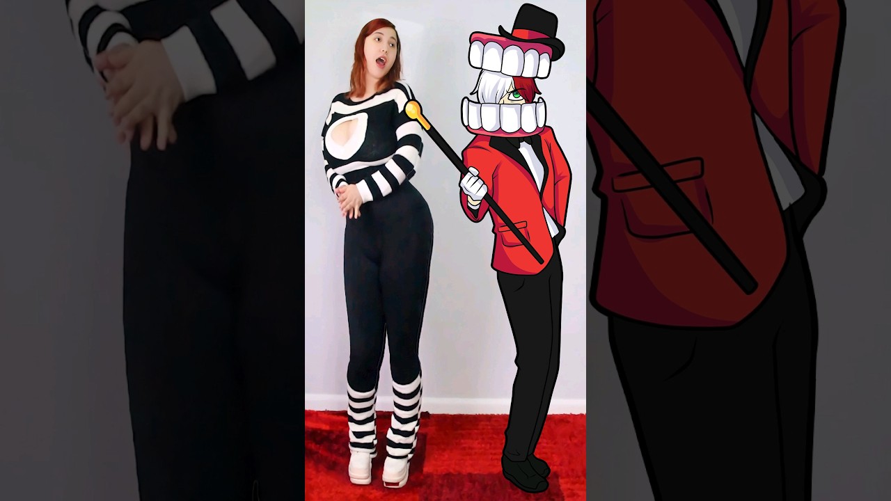 CAINE 2D VS 3D 🎭 #cosplay