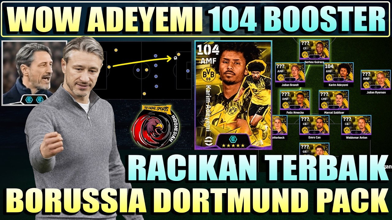 WOW BORUSSIA DORTMUND PACK !! ADEYEMI 104 & MANAGER NICO KOVAC !! RACIKAN TERBAIK DORTMUND 1500 KOIN