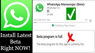 How to Fix Beta program is full for WhatsApp