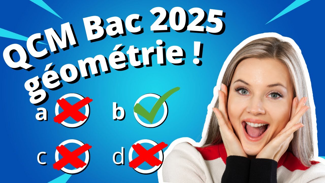 QCM géométrie dans l'espace Bac 2025 - YouTube