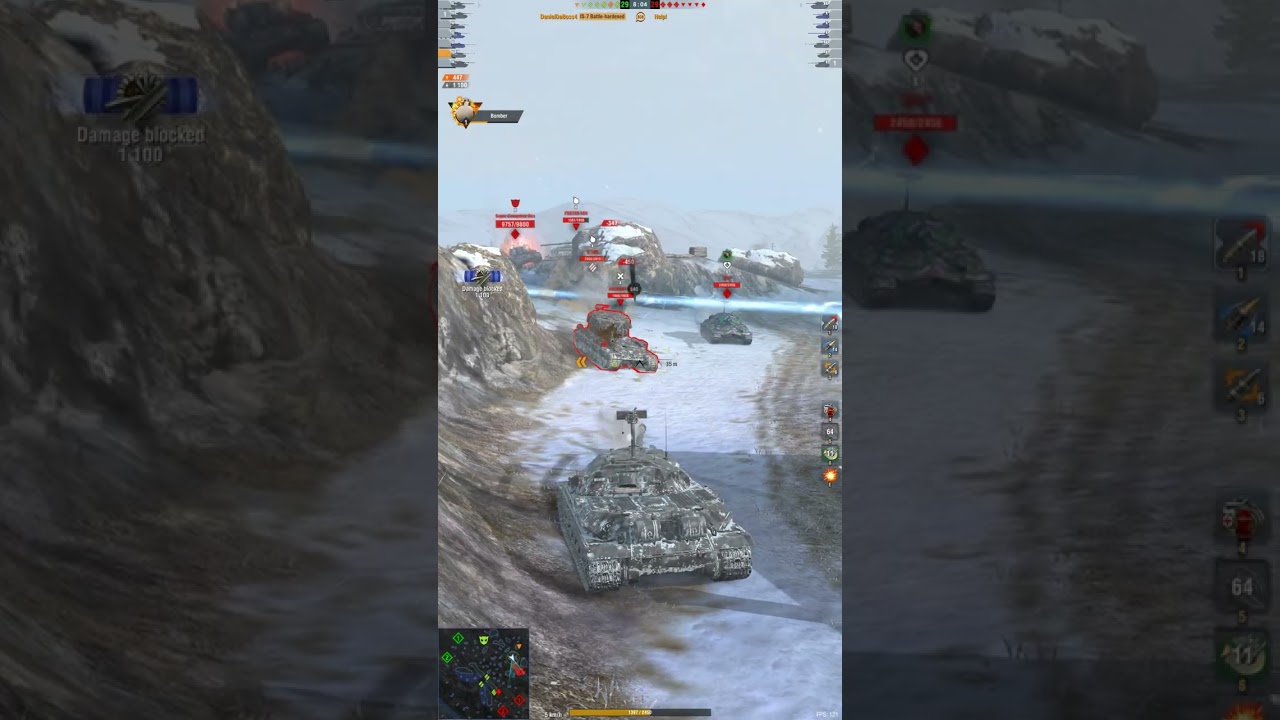 WOT BLITZ IS-7 BOMBER IN BIG BOSS 