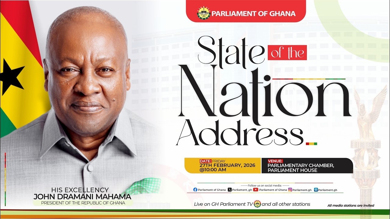 LIVE COVERAGE: State of the Nation Address - Friday, 27th February, 2026