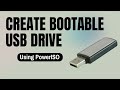 How to Convert a Bootable Pendrive Using PowerISO - Create Bootable USB Windows 10