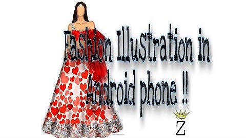 Fashion illustration in PicsArt mobile application| Fashion designing| Fashion sketching