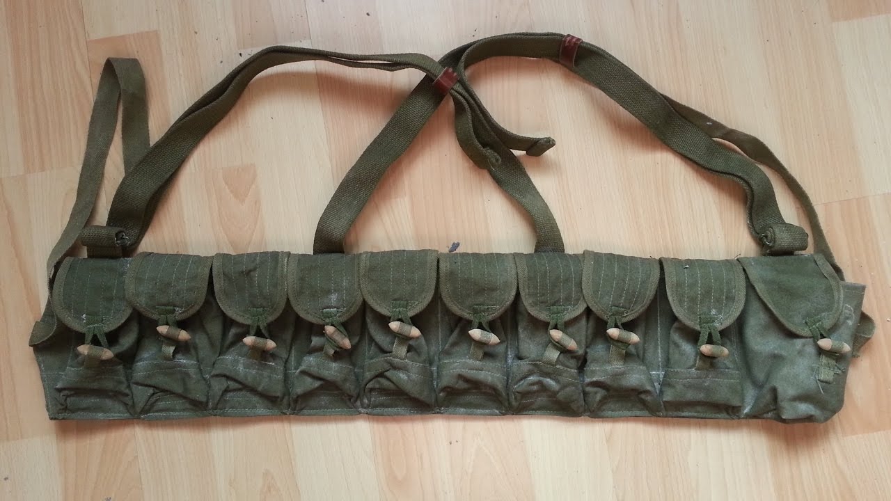 Chinese SKS 56 Ammo Pouch Vest, PLA Surplus YouTube