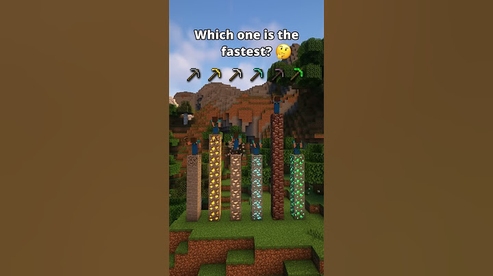 Which Minecraft Pickaxe is Faster? #shorts