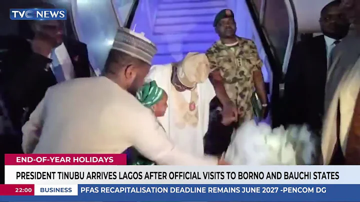 President Tinubu Arrives In Lagos For End-Of-The-Year Holidays
