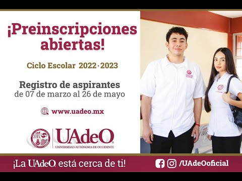 Videomanual para el Registro de Aspirantes UAdeO