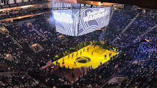 Golden State Warriors Starting Line Up Intro February 2026