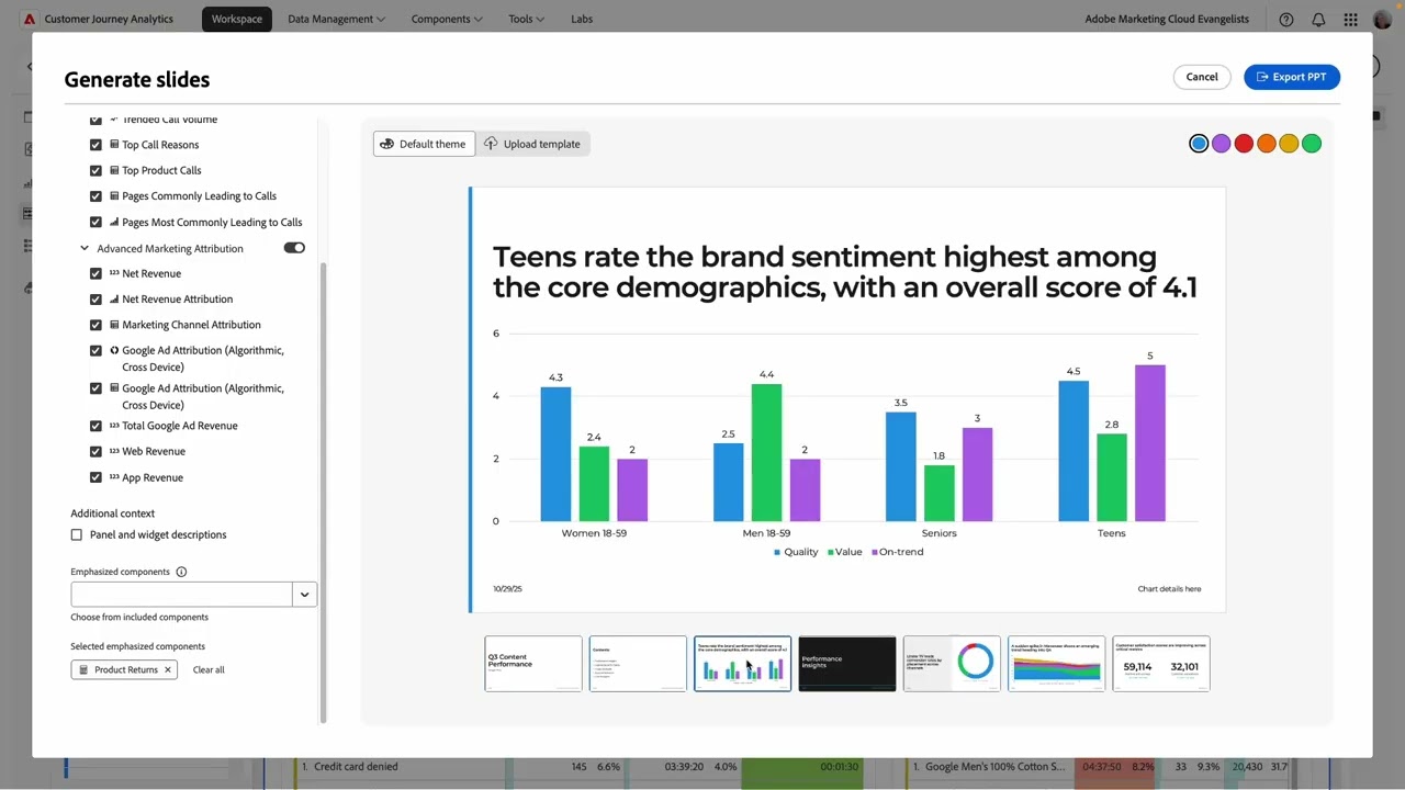 Представление данных в виде историй в CJA