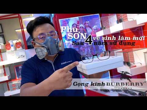 Video Sơn mới gọng kính Burberry chính hãng sau 4 năm sử... - youtube