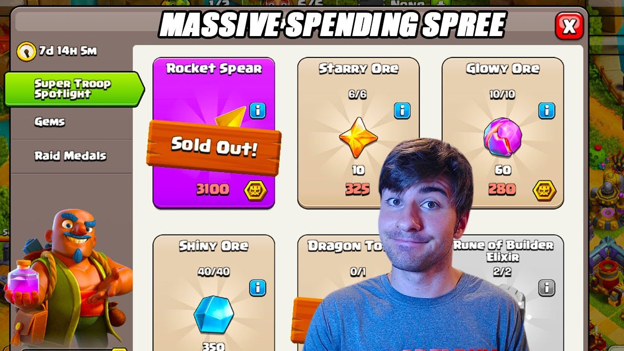 MASSIVE Spending Spree On Super Troop Spotlight Event In Clash Of Clans!!