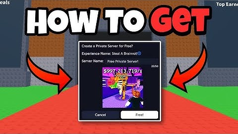 How To Get FREE Private Servers In Steal a Brainrot! (BEST METHOD) 