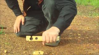 How To Make A Bow Drill Friction Fire. In Australia.
