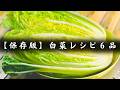 【大量消費】糖質オフ白菜レシピ6品。たっぷり食べて、しっかり痩せるダイエットレシピ集