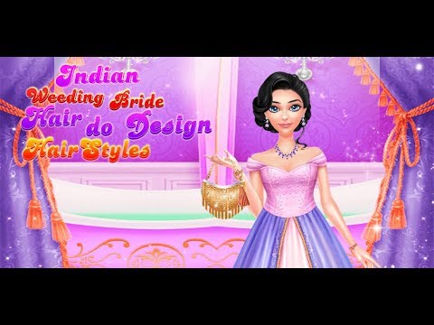Indian Wedding Bride Hair Do Design Hair Styles - Hair Salon Game GamePlay Video By GameiMake