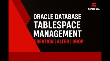 📌 Oracle DBA Training – Tablespace Management Explained DAY-5