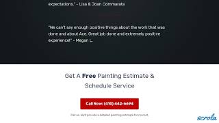 Responsive Local Painter Landing Page - Upwork Portfolio