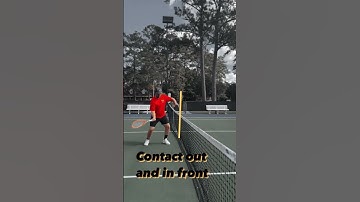 The forehand contact point